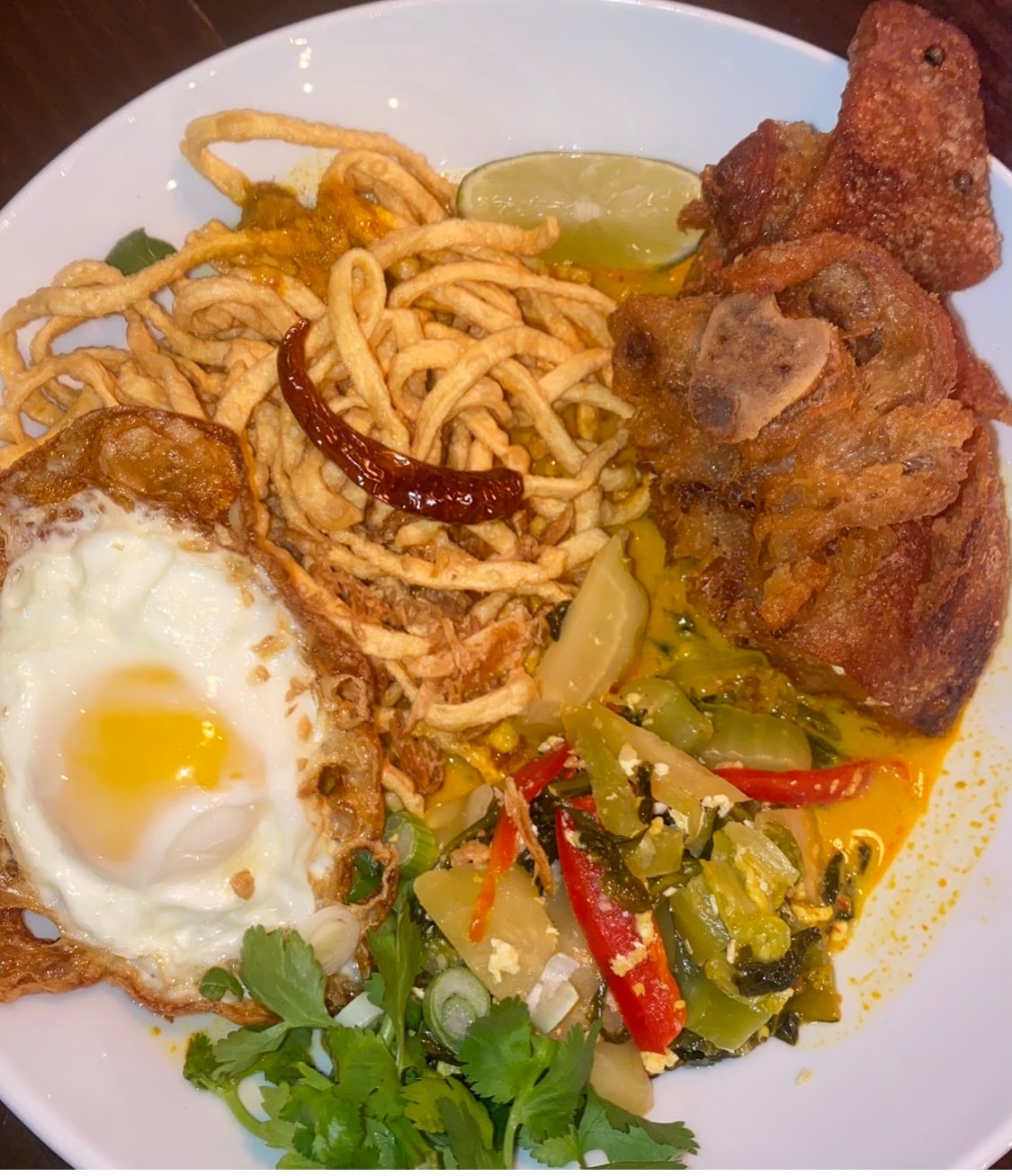 Khao Soi German Pork Knuckle.