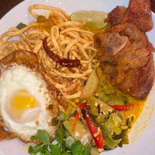 Khao Soi German Pork Knuckle