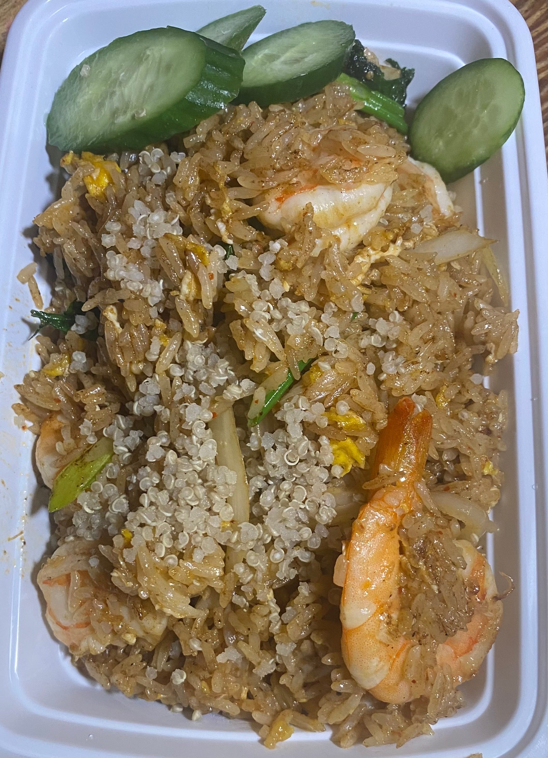 Khao Phad Goong Khai Khem.