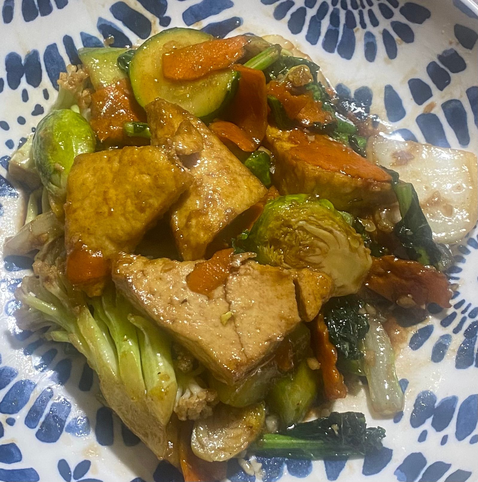 Vegetarian Mixed Vegetables with Tofu.