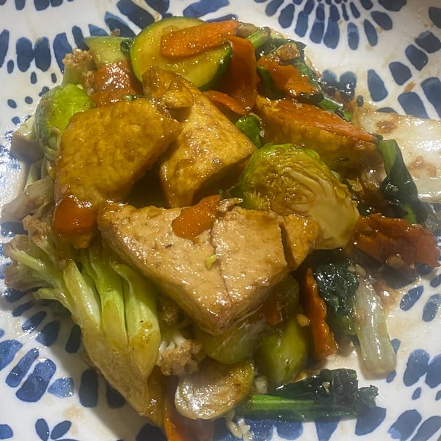Vegetarian Pad Phuk Ruam Toa Hu.